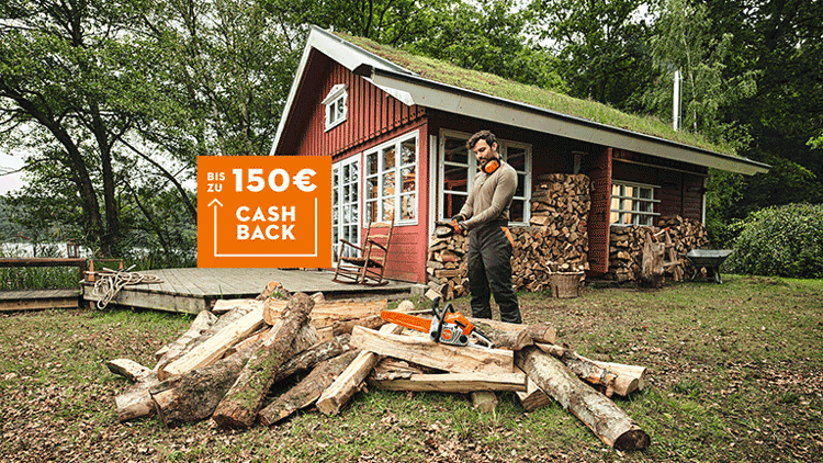 Aktionsbild der STIHL Cashback Zubehör-Aktion 2026